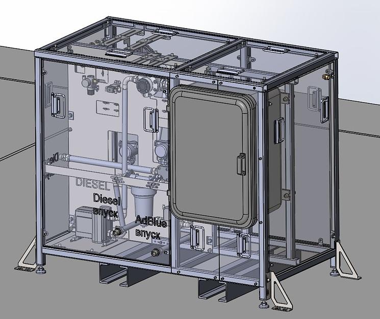 Автоматизированный стенд заправки дизельного топлива и AdBlue фото 3