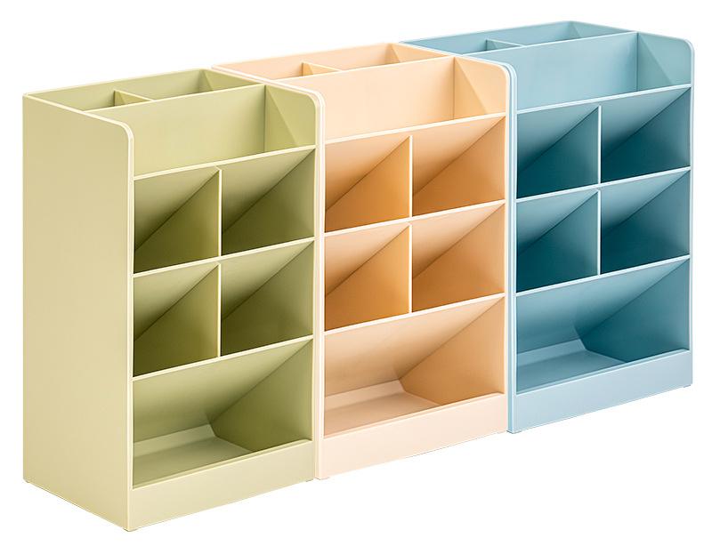 Органайзер настольный Deli 8939BLUE 120х91х205мм синий пластик фото 1