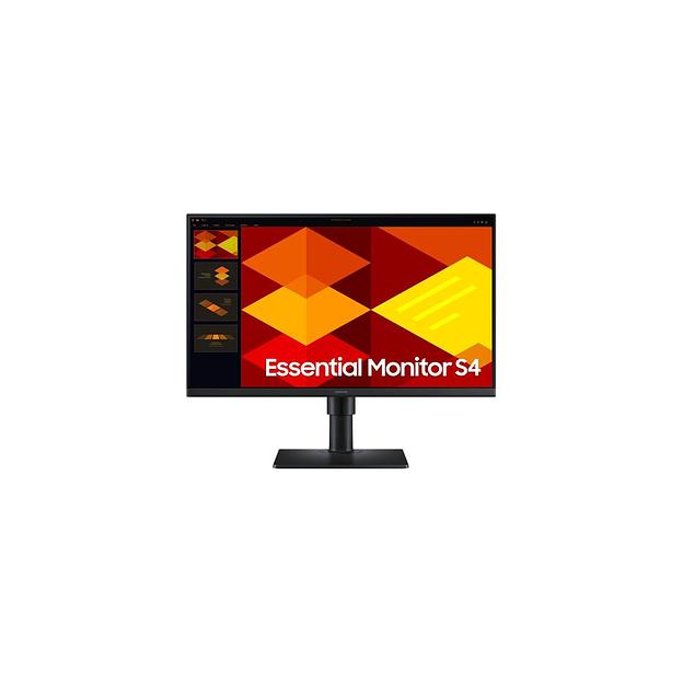24" Монитор Samsung Essential S4 S24D400GAIXCI, 1920x1080, IPS, 100Гц, 2хHDMI, 1хDP, черный [ls24d400gaixci] фото 1
