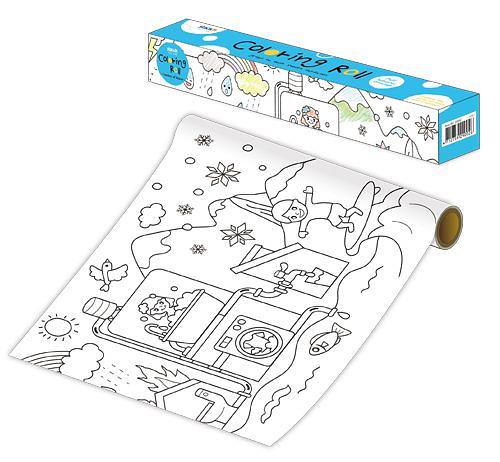 Ролик самоклеящийся для раскрашивания Stick`n 29006 310x3550мм 1цв.в упак. деревня фото 2