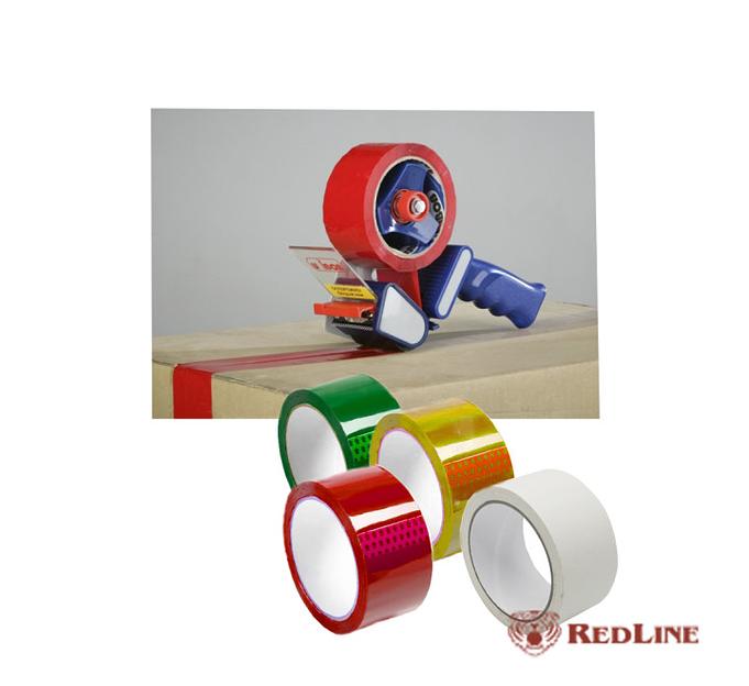 Скотч красный RedLine 48х45х50 ОПТ фото 3