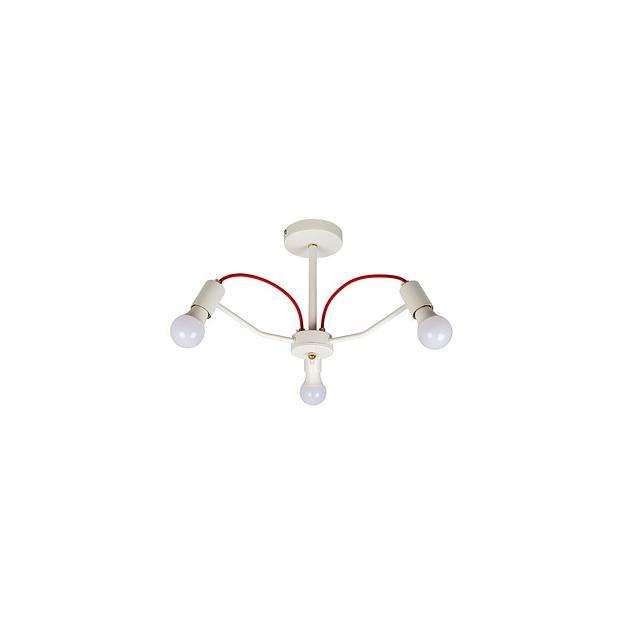 Люстра HIPER Siena H002-3, 3 х 60 Вт, белый/золото фото 1