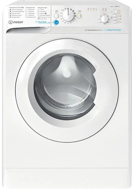 Стиральная машина Indesit BWSB 61051 WWV RU класс: A загр.фронтальная макс.:6кг белый фото 2
