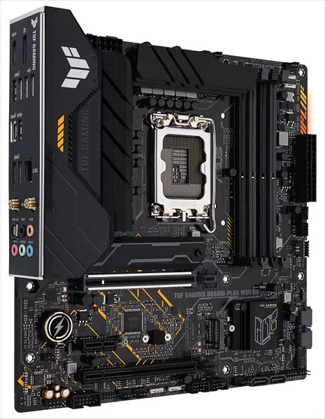 Материнская плата ASUS TUF GAMING B660M-PLUS WIFI D4, LGA1700, B660, 4*DDR4, DP+HDMI, CrossFireX, SATA3 + RAID, Audio, Gb LAN, USB 3.2*6, USB 2.0*6, COM*1 header (w/o cable), mATX; 90MB1930-M0EAY0 (TUF GAMING B660M-PLUS WIFI D4) фото 2