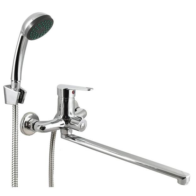 Смеситель ванно-душевой одноручный Istok life с длинным L-изливом, 40 карт. фото 1