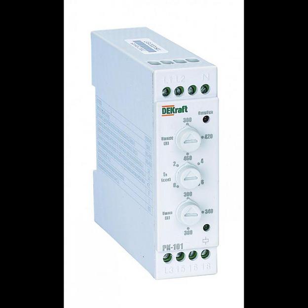 Реле контроля фаз РК-101 380В тип 02 DEKraft 23301DEK фото 1