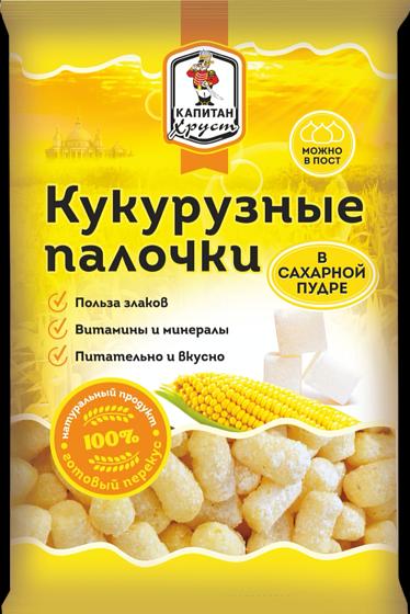 Кукурузные палочки в сахарной пудре 600 гр фото 1