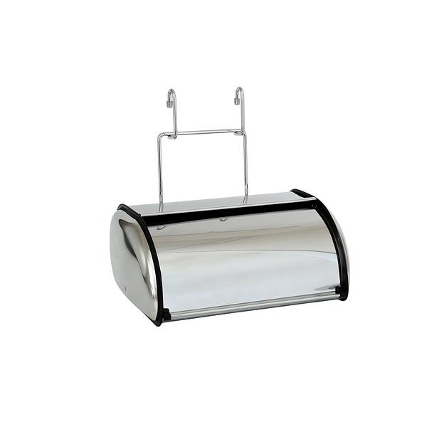 Хлебница настольно/навесная на рейлинг (335х230х320мм), хром фото 1