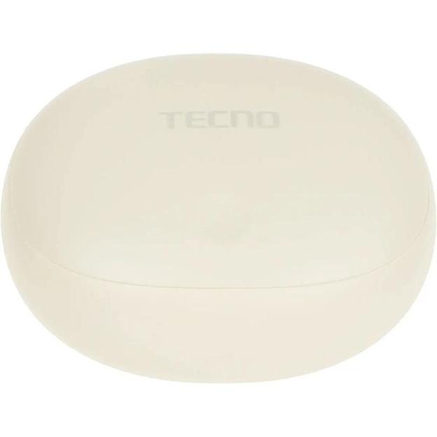 Наушники Tecno True 1 Air TU01 кремовый беспроводные bluetooth TU01 AIR CREAMY WHITE фото 2