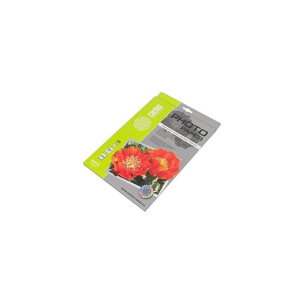 Фотобумага Cactus CS-MA419025, A4, для струйной печати, 25л, 190г/м2, белый, покрытие матовое фото 1