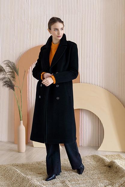 Женское демисезонное пальто Mmoda чёрный, арт.01–4 фото 1