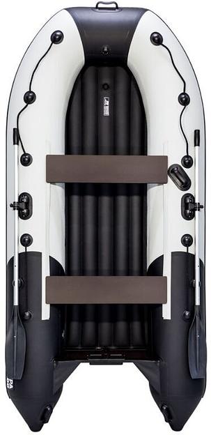 Лодка Ривьера Компакт 3200 НДНД, 3200*1500*420 мм., цвет: серый-черный фото 1