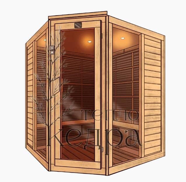 Сауна ИК №4 «Универсальная» с карбоновым нагревателем ОПТ фото 1