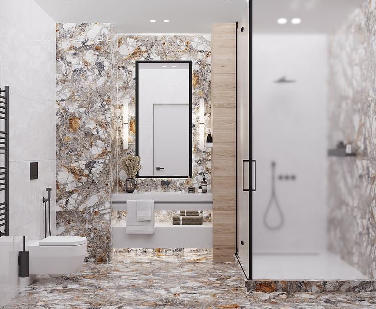 Maia gray керамогранит полированный 60x120 опт фото 2