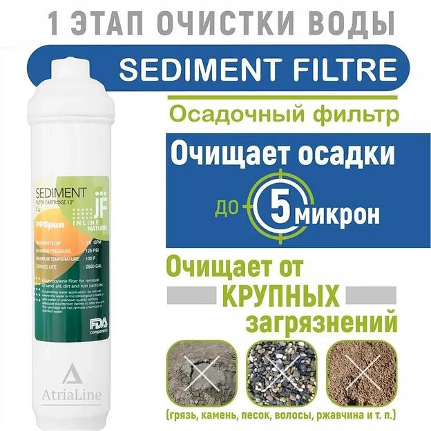 Набор картриджей на систему под мойку Sediment 3 шт, фильтры обратного осмоса ОПТ фото 2