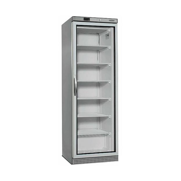 Шкаф морозильный со стеклом Tefcold UF400SG нержавеющий фото 1