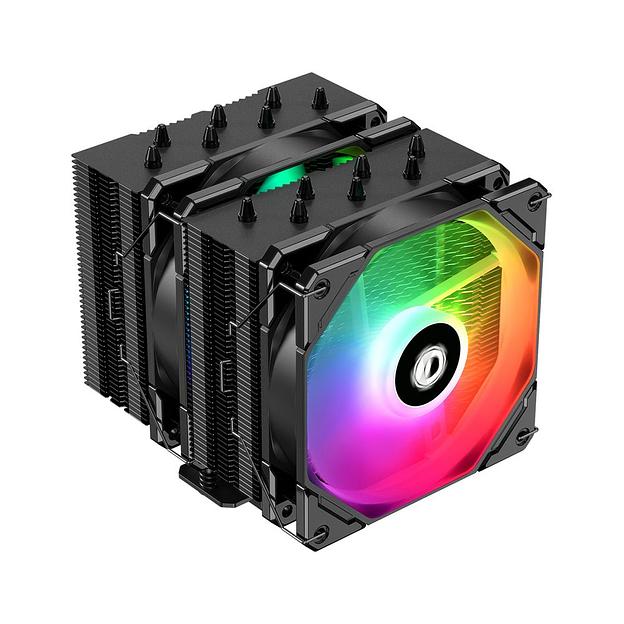 Кулер ID-COOLING SE-207-XT ARGB LGA20XX/1700/1200/115X/AM4 (8шт/кор, TDP 280W, PWM, черный, 7 тепл.трубок + медная база, 2 x FAN 120mm, Addressable RGB LED) RET фото 1