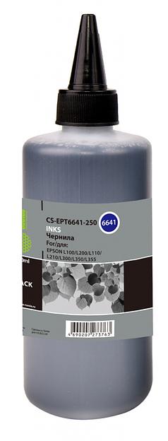 Чернила Cactus CS-EPT6641-250 T6641 черный 250мл для Epson L100/L110/L120/L132/L200/L210/L222/L300/L312/L350/L355/L362/L366/L456/L550/L555/L566/L1300 фото 1