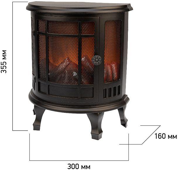 Neon-night 511-032 Светодиодный камин "Винтаж" с эффектом живого огня 30х16х35,5 см, батарейки 3хС (не в комплекте) фото 7