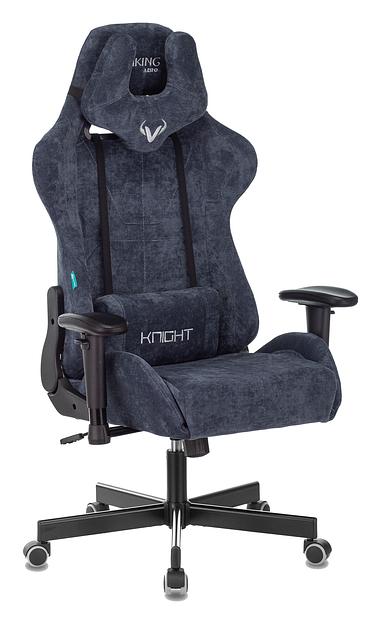 Кресло игровое Бюрократ VIKING KNIGHT Fabric синий Light-27 с подголов. крестовина металл фото 1