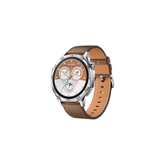 Смарт-часы Huawei Watch GT 5 Vili-B19L, 1.43", коричневый/серебристый [55020dgk] фото 1