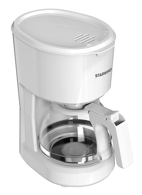 Кофеварка капельная Starwind STD0611 600Вт белый фото 1