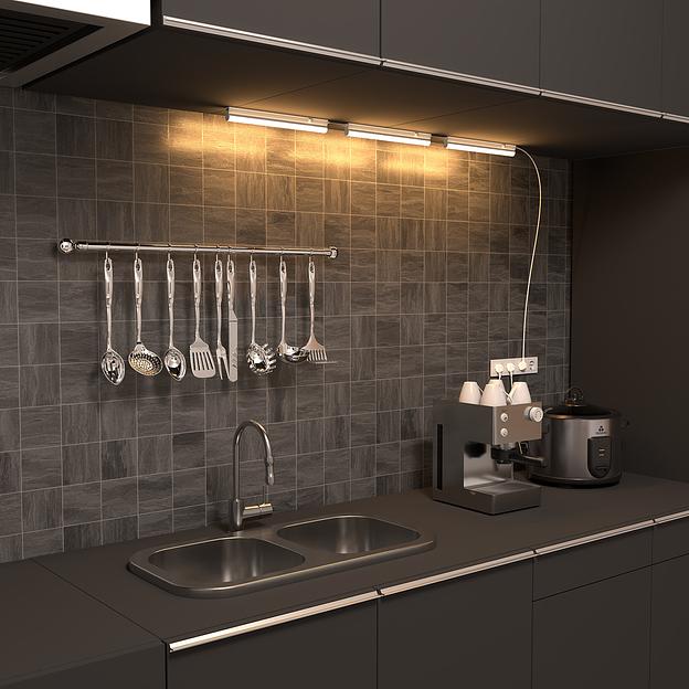 Светильник светодиодный линейный накладной ДПО 5 Вт 400 Лм 3000К IP20 312х22х37 мм TL Black Gauss Gauss 130511105 фото 5