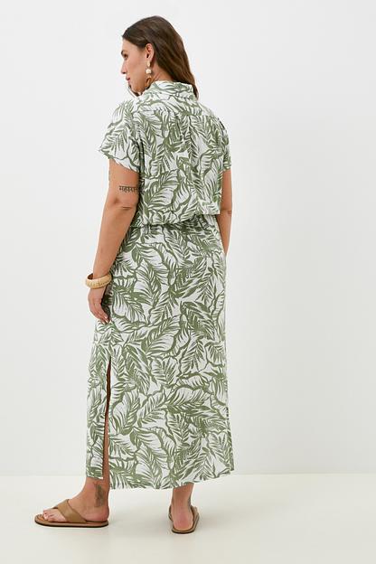 Платье Salma/оливковый принт фото 3
