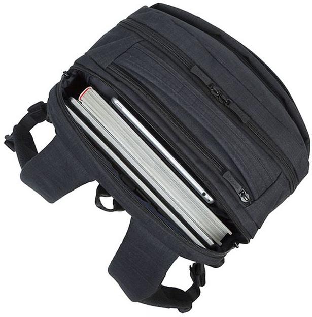 Рюкзак для ноутбука 17.3" Riva 8365 черный полиэстер фото 9