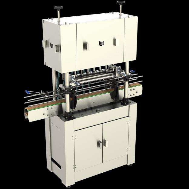Автомат розлива пищевых и не пищевых жидкостей в тару 0,3 – 5,0 л АР-600Г-МГ (6 голов, по времени переливом, с герметизацией, со смещением) фото 2