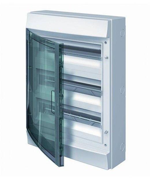 Щит распределительный навесной ЩРн-п Mistral41 36М пластиковый прозрачная дверь с клеммами 3 ряда (41P12X32B) фото 1