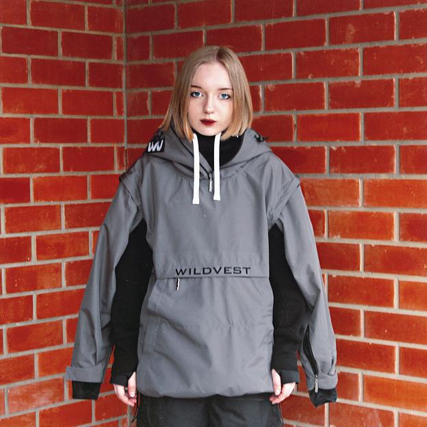 Сноубордический анорак WVX Stil серый ОПТ фото 8