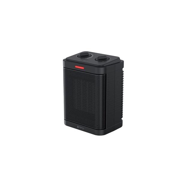 Тепловентилятор Royal Clima Notte RFH-N1500DC-BL, 1500Вт, с термостатом, 3 режима, черный фото 1