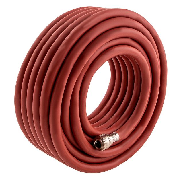 Шланг STELS 57023 пневматический резиновый 10x16мм 24бар армированный быстросъемное соединение 20м фото 1