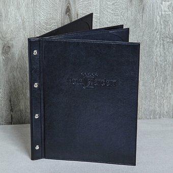 Папка для меню кожаная ОПТ фото 1