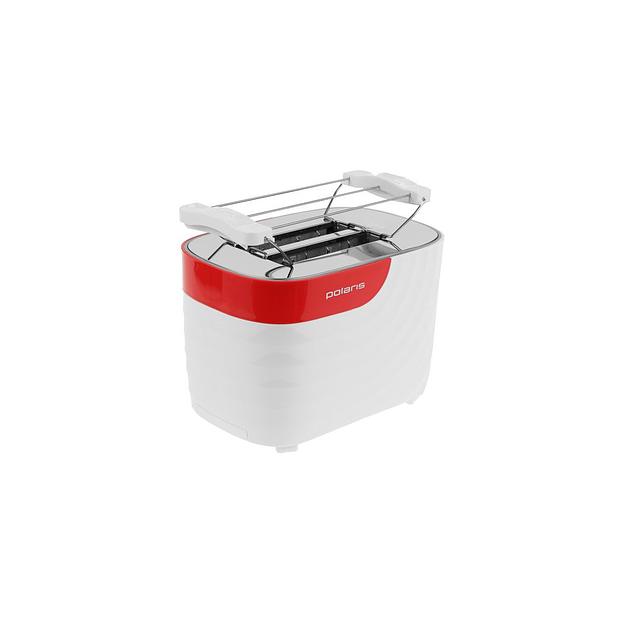 Тостер Polaris PET 0720, белый/красный фото 1