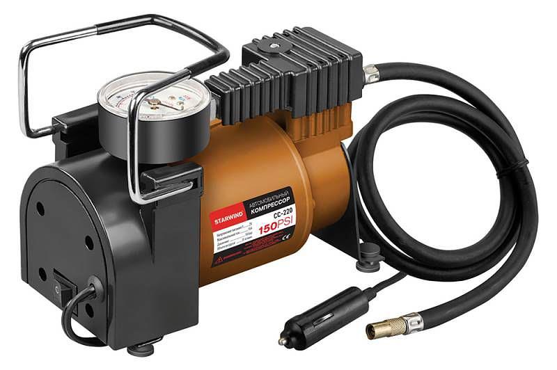 Автомобильный компрессор Starwind CC-220 35л/мин шланг 0.75м фото 1