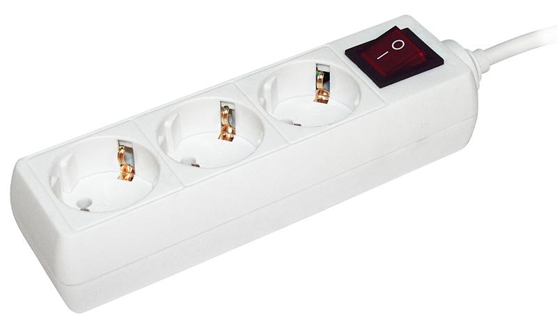 Iek WYP10-16-03-03-ZK-N Удлинитель У03К-выкл. 3 места 2 Р + P Е /3метра 3х1мм2 16А/250 IEK фото 1