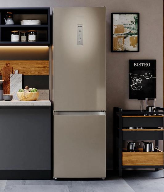 Холодильник Hotpoint HT 6200 BZ 2-хкамерн. бронзовый мат. фото 6