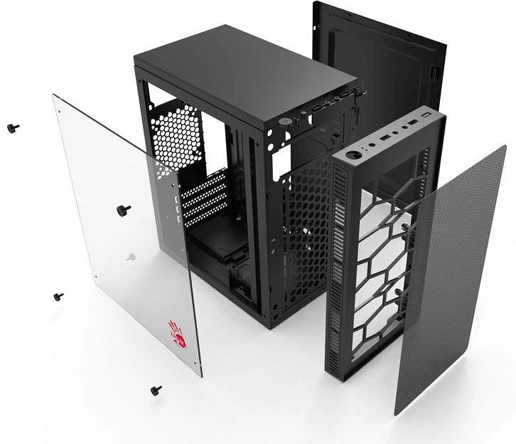 Корпус Bloody BD-CC101F черный без БП mATX 1x80mm 1x92mm 2xUSB2.0 1xUSB3.0 audio фото 9