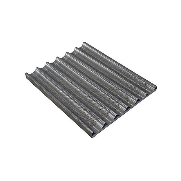 Противень 600x400 алюминиевый PG перф. для багетов фото 1