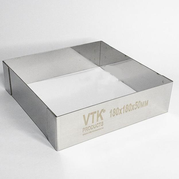 Форма для выпечки и заморозки Квадрат 180x180 мм высота 50 мм фото 1