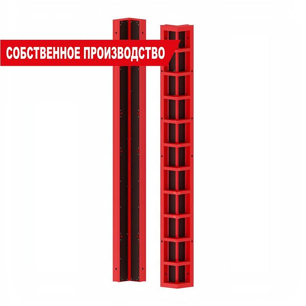Щит угловой наружный для крупнощитовой стальной опалубки стен фото 1