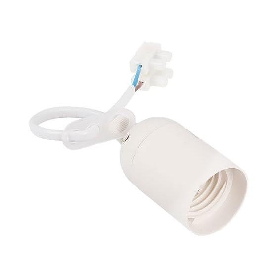 REXANT 11-8801 Патрон подвесной с клеммной колодкой E27 белый, с этикеткой, индивидуальный пакет фото 1