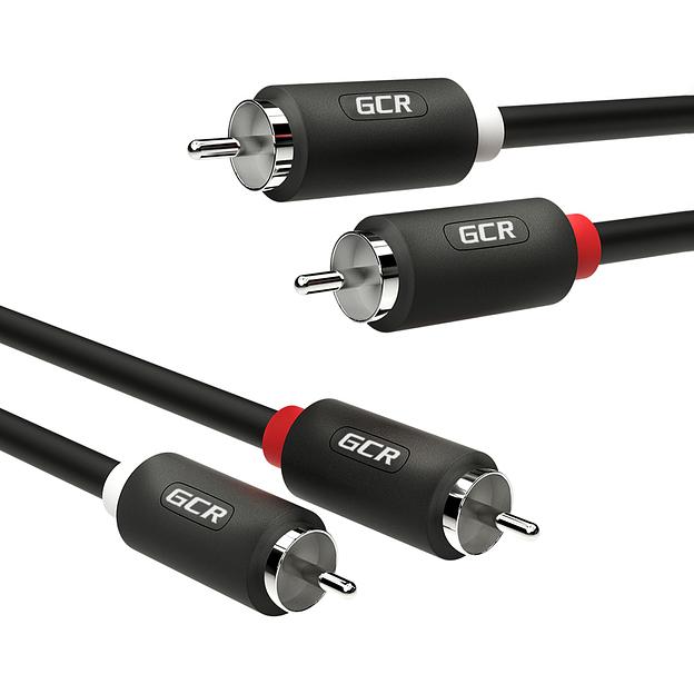 GCR Кабель 5.0m аудио 2 х RCA / 2 х RCA, черный (GCR-54131) фото 3
