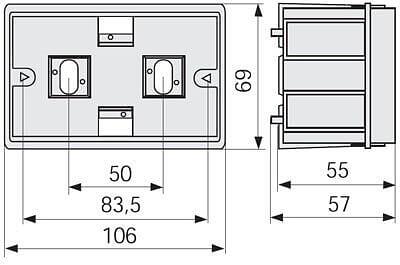 SAN-3 EXP Коробка под роз. 83,5 мм в короб TA-GN фото 1