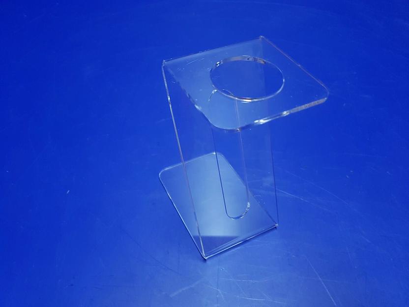 Прозрачный держатель рожка мороженого. Торговая подставка для рожков мороженного. фото 3