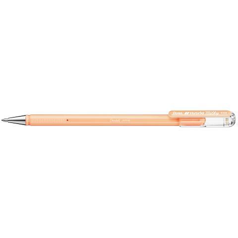 Ручка гелевая 0,8мм Hybrid Milky, пастельный оранжевый, Pentel K108-PF фото 1