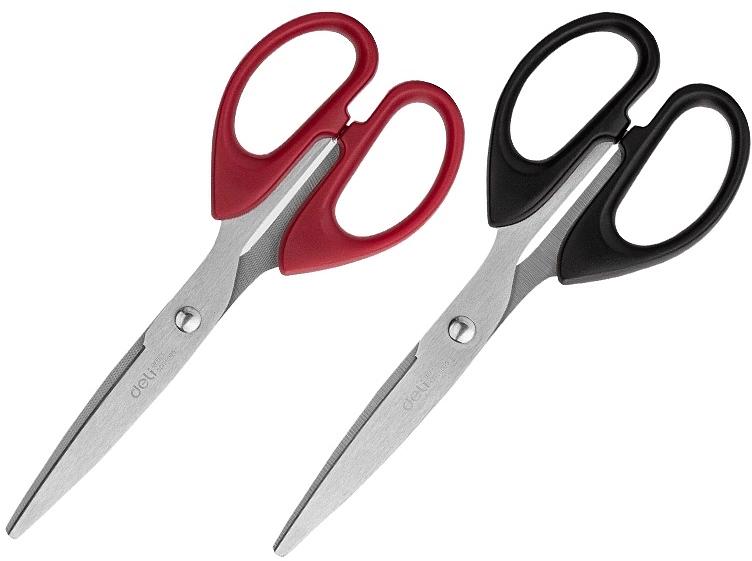 Ножницы Deli EM609 офисные 160мм ручки пластиковые сталь ассорти чехол с европод. фото 1