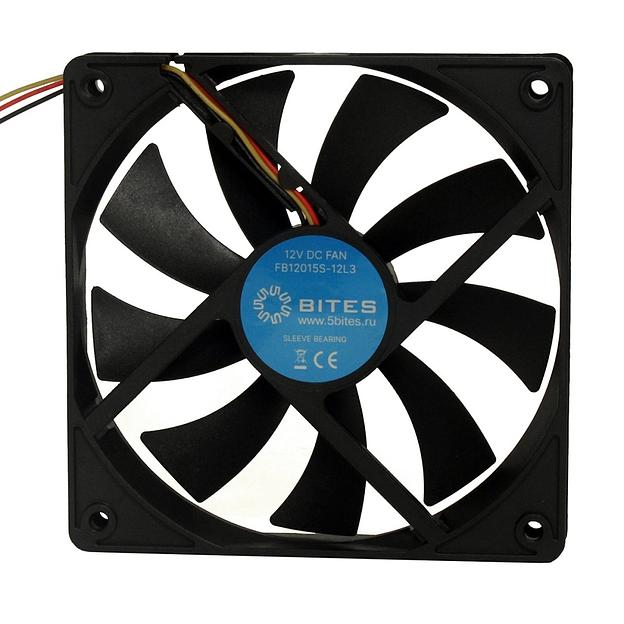 5bites Вентилятор FB12015S-12L3 120X15 / SLEEVE / 1200RPM / 3P фото 1